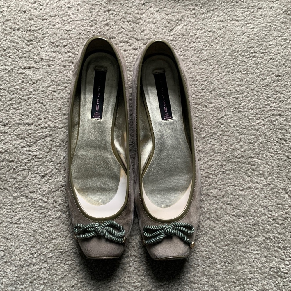 Steven by Steve Madden Ryde Gray Suede Flats - 10M